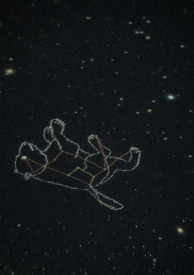 ドーム内に映されたこぐま座